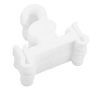 POPETPOP 20 pezzi Ganci Appendiscarpe in Plastica Bianca Organizer da Parete per Scarpe e Ciabatte Porta Scarpe Muro Multiuso con Viti per Facile Installazione per Risparmio Spazio e