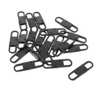 POPETPOP 20 Pezzi Gancio a S in Lega Nero Molla Resistente per Catene Regolabili, Moschettone Antifurto Mini per Zaini e Accessori da Campeggio All'aperto