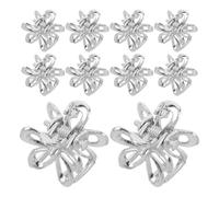 POPETPOP 20 Pezzi Mini Fermagli a Forma di Fiore in Metallo Dorato Piccole Forcine Floreali Resistenti per Chioma Accessori Leggeri per Uso Quotidiano e Occasioni Speciali