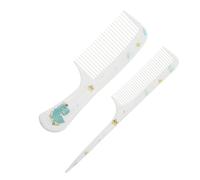 POPETPOP 20 Pezzi Set di Pettini per Verde in Plastica, Denti Fini e Coda | Design Cartone, Antistatico e Facile da Usare, per Intrecciare e Separare i Chioma in Dormitorio