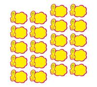 POPETPOP 20 Pezzi Targhette Prezzi Gialle in Carta per Negozio Etichette Pubblicitarie Resistenti per Mercati e Vendite in Garage