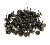 POPETPOP 200 Puntine per Tappezzeria a Testa Piatta in Metallo 11Mm X 17Mm Borchie Decorative per Mobili Chiodi per Divani e Sedie Puntine per Tappezzeria Vintage per Uso Domestico e
