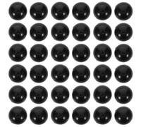 POPETPOP 200pezzi Occhi di Plastica Rotondi Neri da Retro Piatto per Bambole di Peluche Imbottite Occhi Semicircolari per Progetti Fai da Te e Scrapbooking