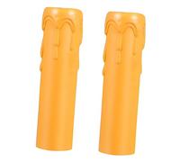 POPETPOP 20pezzi Copricandele in Plastica Per Lampadari Portacandele Leggeri Motivo Gocce Cera Manicotti Per Candele