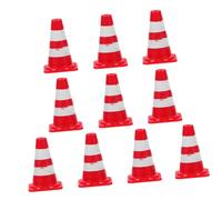 POPETPOP 20pezzi Miniature Traffic Cones Piccole Stradali Per Sandbox e Decorazioni Per Scene Infantili Realizzate Resistente e Facili e Trasportare