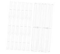 POPETPOP 20pezzi Scatola Trasparente per Penne Contenitore in Plastica Quadrato Elegante per Esporre e Riporre Penne Sfera Gomme Puntine da Disegno per Ufficio Casa e Scuola