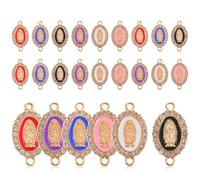 POPETPOP 24 Pezzi Ciondoli Fai da Te Maria in Lega Smalto, Ciondoli per Realizzare Braccialetti e Collane, Accessori Artigianali Creativi per Gioielli Regalo Famiglia e Amici