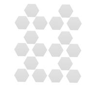 POPETPOP 24 pezzi Specchio Esagonale Adesivo in Acrilico Specchio Parete Bagno e Soggiorno Installazione Facile Senza Riflesso Chiaro e Decorazione Minimalista
