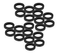 POPETPOP 24 Pezzi Tappi per Chiavi in Silicone Nero Elasticizzati, Protezione Antirumore e Lavabile, Facili da Mettere e Togliere, per Chiavi di Casa e Ufficio, Confezione
