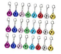 POPETPOP 24Pezzi Pendenti Chiave con Campanellini Decorativi Elettrocopperino Accessori Creativi per Keychain Leggeri e Pratici per Decorazioni