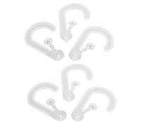 POPETPOP 25 Ganci Trasparenti a Forma di Punto Interrogativo per Esposizione e Organizzazione Cappelli Calzini e Borse - Adesivi senza Perforazione Supporti in Plastica per Negozi al