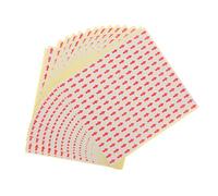 POPETPOP 2700 pezzi Etichette Rosse Adesive Piccole per Segnalazione e Organizzazione Ufficio Scuola Magazzino Facili da Usare con Design e Adesivo Resistente