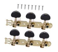 POPETPOP 2pezzi Accordatore Chitarra Acustica Creativo Piroli Forma di Trittico Resistenti Piroli Personalizzati per Chitarra Nero