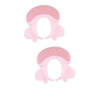 POPETPOP 2pezzi Cappellino Da Bagno Per Ragazzo Ragazza Visiera Shampoo Rosa Protegge Gli Occhi Durante Bagnetto e Tagli Di Design Resistente e Adatto Tutte Le Teste Infanti