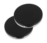 POPETPOP 2pezzi Contenitore Per Cipria Coperchio Avvitabile Vuote Nere Opache Materiale Leggero Adatto Per Viaggi e Trasporto Facile