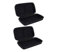 POPETPOP 2pezzi Contenitore Protettivo in Eva per Microfono Scatola Rigida Borsa da Viaggio per Dispositivo Cerniera Classica Design Rete per Accessori