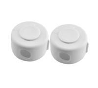 POPETPOP 2pezzi Copri Pomelli Rotondi Per Porte Di Ragazzo Ragazza Ragazza Design Bloccabile Colore Bianco Protezione Sicura Per Maniglie Delle Porte