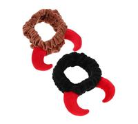 POPETPOP 2pezzi Fascia Per Lavarsi Viso in Morbido Tessuto Corna a Forma Di Copricapo Decorativo Per Spa e Trucco Accessorio Per Capelli Alla Moda Per Adulto