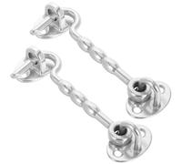 POPETPOP 2pezzi Gancio per Porta di qualità Marina in Acciaio Inox Fermo Antivento per Cancelli e Navi Gancio per Cabina di Yacht Resistente alla Corrosione Fermo per Porta della Cabina per