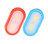 POPETPOP 2pezzi Luce di Sicurezza Clip Luce di Sicurezza di Avvertimento per Sport all Aria Aperta di Clip per Zaino Senza Batteria