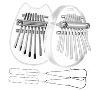 POPETPOP 2pezzi Mini Kalimba Note Portatile Per Principianti Strumento Musicale Facile Da Suonare Per Tutte Le Età Per Amanti Della Musica e Attività Famiglia