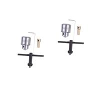 POPETPOP 2pezzi Mini Set Di Chuck Per Trapano Con Chiave Metallo Compatibile Con Punte Da Utensili Manuali Resistenti e Facili Da Pulire