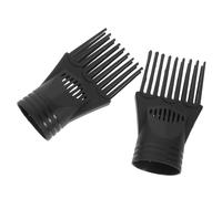 POPETPOP 2pezzi Pettine Per Asciugacapelli Ugello Concentratore Nero Accessorio Leggero Compatibile Per Styling Chioma