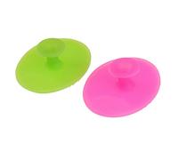 POPETPOP 2pezzi Spazzola Per Pulizia Viso Silicone Scrubber e Morbido Massaggiatore Facciale Per Tutti Tipi Di Piccolo Verde Piccolo Rosa
