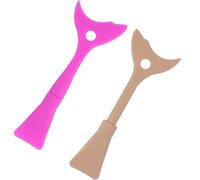 POPETPOP 2pezzi Strumento Silicone Per Mascara Applicatore Mascara e Ombretto Accessori Riutilizzabili Per Make-up Macchie