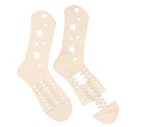 POPETPOP 2pezzi Tendicalzini in Legno Modello per Calzini Fai da Te Strumenti Bloccanti Lisci per Maglia e Lavori Creativi Aiuto per Forma Calzettoni Craft