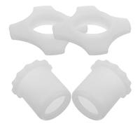 POPETPOP 2sets Anelli Antiscivolo Per Microfono Wireless in Silicone Luminescenti Anti-roll Protezione Per Ktv Party e Palco Facili Da Installare e Resistenti