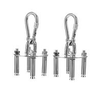 POPETPOP 2Sets Gancio Sospensionper Inossidabile da Ganci per Attrezzatura Fitness Resistente Corrosione per Allenamenti Sospesi
