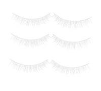 POPETPOP 3 paia Ciglia Finte Corte Naturali in Chimica Morbida per Quotidiano e Halloween Estensione Lashes Cosplay Leggere e Confortevoli per Donne