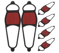 POPETPOP 3 Paia Ramponi da Ghiaccio Copriscarpe Antiscivolo in Silicone Portatili, per Sneakers e Stivali, per attività All'aperto e Pesca su Ghiaccio