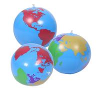 POPETPOP 3 Palloni Gonfiabili PVC per Piscina e Spiaggia Giochi Estivi Educativi Geografia e Attività Sociali Gruppo