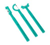 POPETPOP 3 pezzi Allenatore Muscolare Orale in Plastica Verde per Esercizi di Logopedia per Punta Lingua Rafforza Muscoli Bocca e Controllo Articolazione Strumento Portatile per
