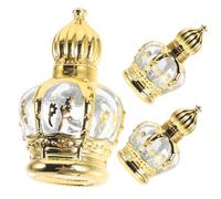 POPETPOP 3 pezzi Bottiglie Vetro Roll Profumo Flaconi Vuoti Ricaricabili per Oli Essenziali e Cosmetici da Viaggio Contenitori Compatti e Resistenti