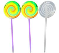 POPETPOP 3 Pezzi Giocattolo Bastone Luminoso a Girandola per Feste | Plastica, Effetto Luminoso nel Buio, Stile Bello e Divertente, per Club e Feste, Non Facile da Rompere Colore Casuale