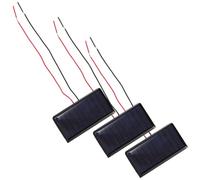 POPETPOP 3 Pezzi Mini Pannello Solare, Piccolo Modulo Pannello Solare per Tablet e Fotocamere, 5v 60ma, Policristallino, per Attività All'aperto e Fai da Te, Cavo