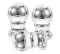 POPETPOP 3 Pezzi Palla da Pennone Rotante in Abs Design Elegante e Installazione Semplice per Asta Portabandiera da Esterno e Uso Residenziale Decorativo