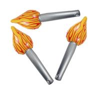 POPETPOP 3 Pezzi Palloncino gonfiabile con la torcia accende divertente torcia gonfia giocattoli a palloncino supporto per torcia giocattolo gonfiabile pvc Cioccolato