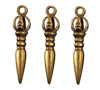 POPETPOP 3 pezzi Pendenti Antichi in Metallo Forma di Vajra Pestello Decorazioni da Appendere per Casa Ornamenti Multiuso dallo Stile Vintage Resistente e Raffinato