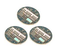 POPETPOP 3 Pezzi Spille Musicali in Lega Smaltata Miniature di Spille Decorative per Borse Accessori Versatili da Uomo e Donna Regalo Compleanno e Natale