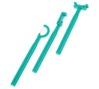 POPETPOP 3 pezzi Strumento Allenamento Muscoli per Trainer Punta Lingua per Logopedia Controllo Flessibile e Riabilitazione del Linguaggio Materiale Plastico Sicuro Verde Portatile e