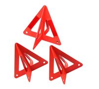 POPETPOP 3 Pezzi Triangolo Riflettente Avvertimento per Auto Design Compatto per Trunk visibilità Notturna Ottimale Sicurezza Garantita
