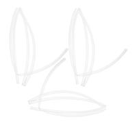 POPETPOP 3 Pezzi Tubetto Termoretraibile Trasparente per Lacci e Cordini, in Plastica, 5mm di Diametro, 1, Facile da Installare, Protegge e Prolunga la Durata, per Casa e Sport