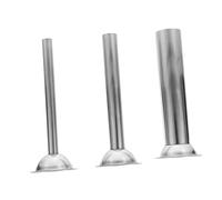 POPETPOP 3 pezzi Tubo Riempimento Salsiccia Acciaio Inossidabile Imbuto Insaccatrice per Carne Macinata Kit Tubo per Tritacarne Manuale ed Elettrico Resistente Cucina