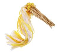 POPETPOP 30 Pezzi Bacchette da Sposa con Campanello, Decorazioni per Feste in Legno e Tessuto, Facili da Usare, per Celebrazioni e Compleanni