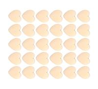 POPETPOP 30 Pezzi Cuori in Legno Grezzi a Forma di Cuore, Beige, Superficie Bianca per Scrivere e Dipingere, per Cerimonie di Fidanzamento e Feste di Compleanno