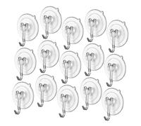 POPETPOP 30 pezzi Ganci Ventosa Trasparenti Spessi Ganci Ventosa per Vetro e Piastrelle Riutilizzabili e Rimovibili Senza Forare per Bagno Cucina Doccia Finestre e Porte